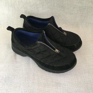 Lands End Black Winter Zip Shoes